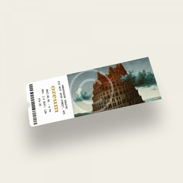 Ticket to the Exhibition of Pieter Bruegel’s Works